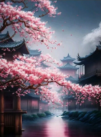 Sakura puu 30x40 cm