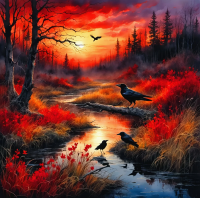 Magical nature 50x50 cm