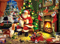 Different Santas 30x40 cm