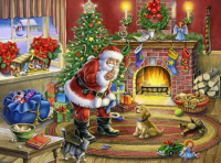 Different Santas 30x40 cm