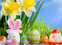 Cute Easter eggs 30x40 cm