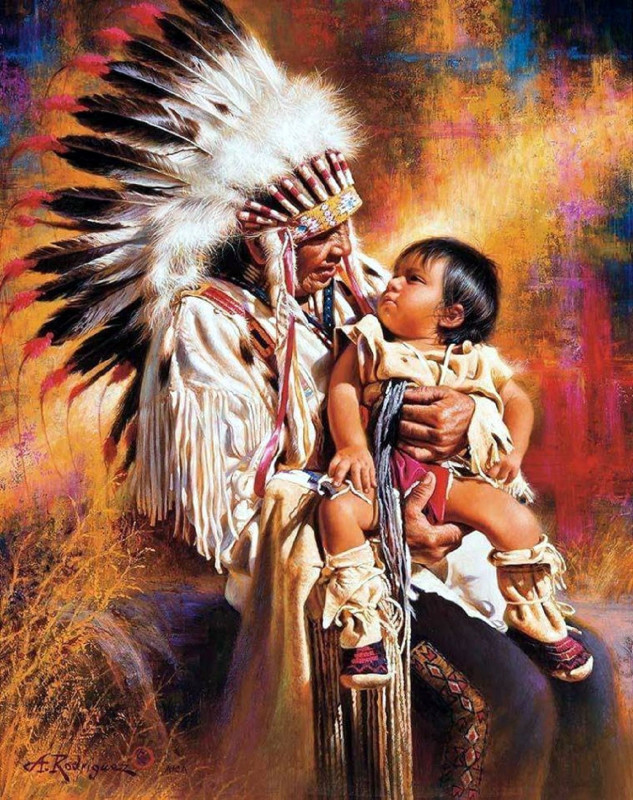 Indians 30x40 cm