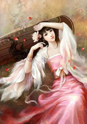 Meitene sarkanā 30x42 cm