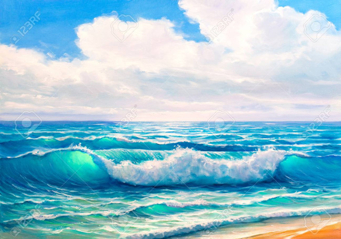 Foaming Wave 30x40 cm