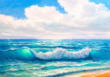 Foaming Wave 30x40 cm