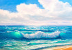 Foaming Wave 30x40 cm