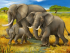 Elephant Family 1 30x40 cm