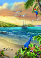 Ship on the Shore 30x40 cm