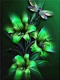Green Flowers 25x30 cm