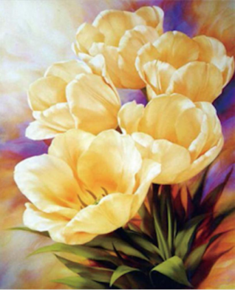 Geltonos tulpės 30x40 cm