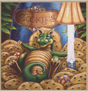 Cookie dragon 30x30 cm