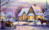 Ziemas māja 50x30 cm