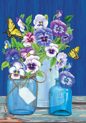 Flowers in a vase 30x40 cm