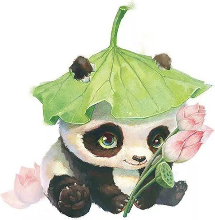 Panda 30x30 cm