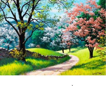 Kaunis park 40x32 cm