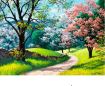 Beautiful park 40x32 cm