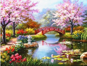 Beautiful park 40x30 cm