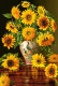 Sunflowers in a vase 40x50 cm