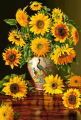 Sunflowers in a vase 40x50 cm