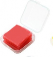 Square red wax for mounting diamonds