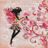 Liblikas - raamiga 25x25 cm