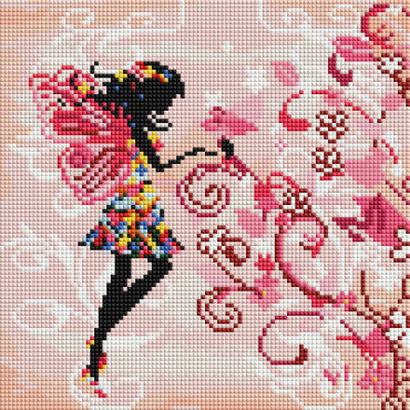 Butterfly - framed 25x25 cm