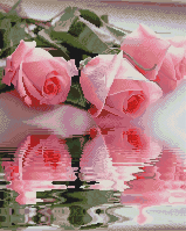 Roses - framed 30x40 cm