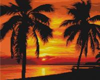 Palmės - įrėmintos 40x50 cm