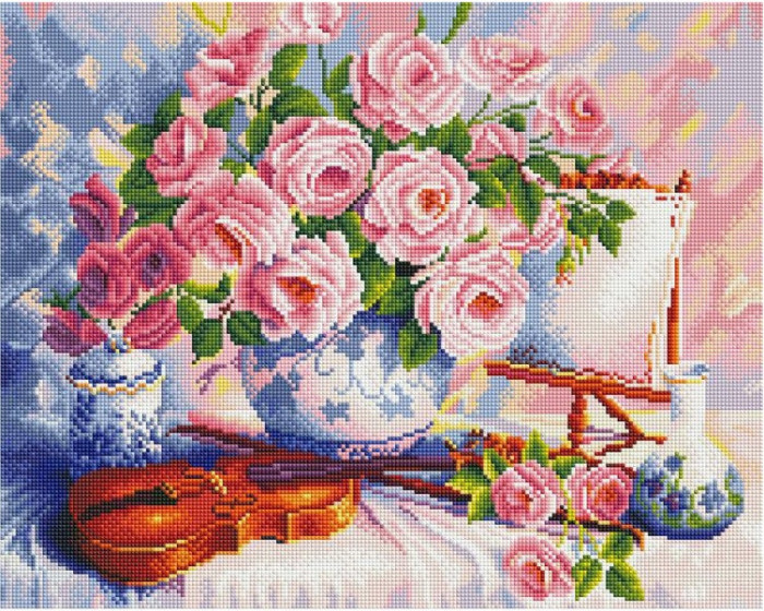 Violin - with frame 40x50 cm