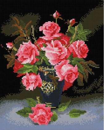 Beautiful flowers - framed 30x40 cm