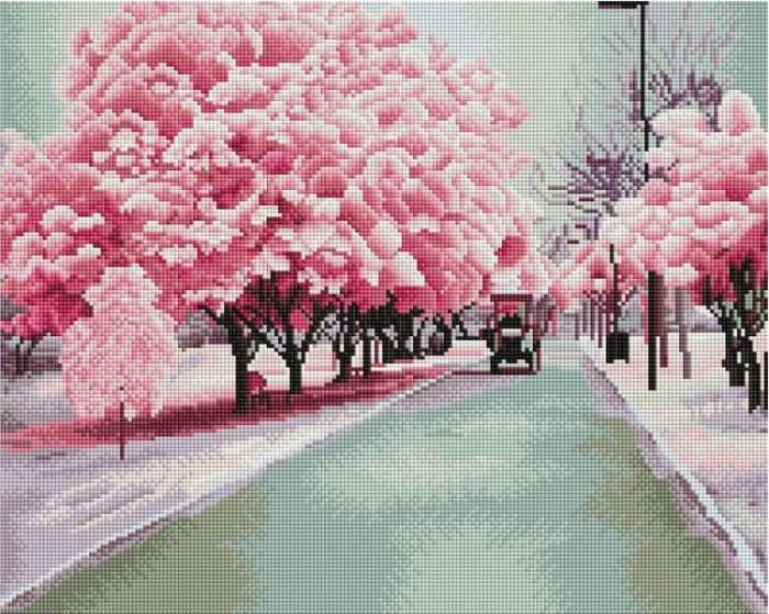 Beautiful Street - framed 40x50 cm