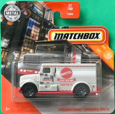 2020 - 027 - GKM23 Matchbox INTERNATIONAL ARMORED TRUCK