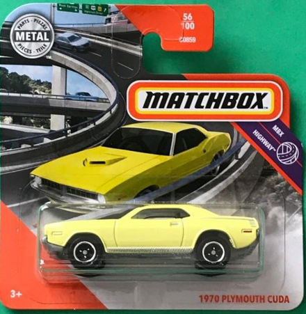 2020 - 056 - GKL75 Matchbox 1970 PLYMOUTH CUDA