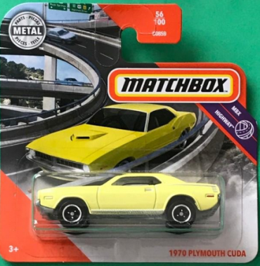 2020 - 056 - GKL75 Matchbox 1970 PLYMOUTH CUDA
