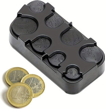 Coin holder Euro 105x51x20mm