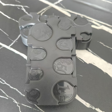 Coin holder Euro 105x51x20mm