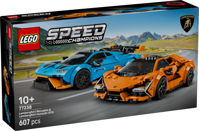 77238 LEGO Speed Champions Lamborghini Revuelto & Huracán STO