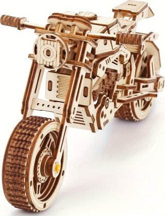 3D wooden puzzle - motorbike