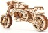 3D wooden puzzle - motorbike