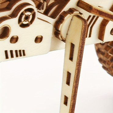 3D wooden puzzle - motorbike