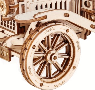 3D Puidust Autopusle – Vintage mudel