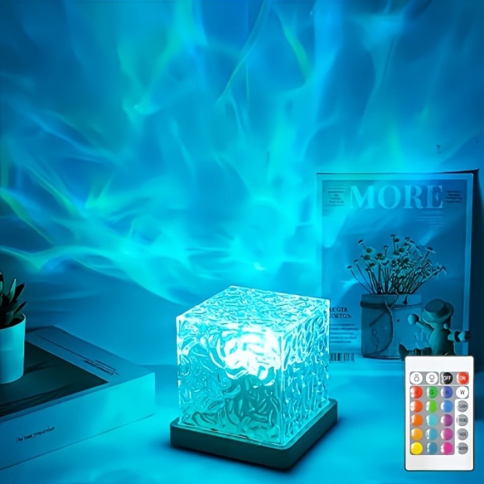 Water Ripple Effect Night Light