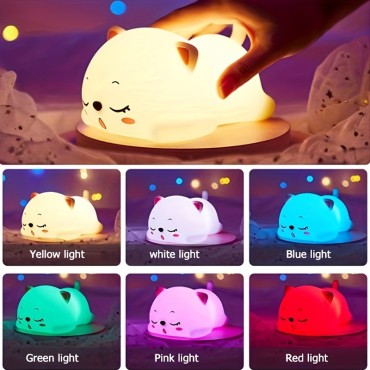 Katinuko formos LED naktinė lempa