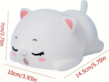 Cat-Shaped LED Night Light