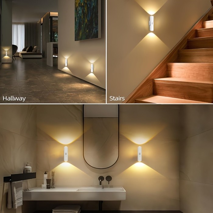 LED-valgusti liikumisanduriga 2 tk