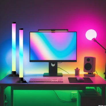 Värvimuutev LED-valgusti puldiga (2 tk)