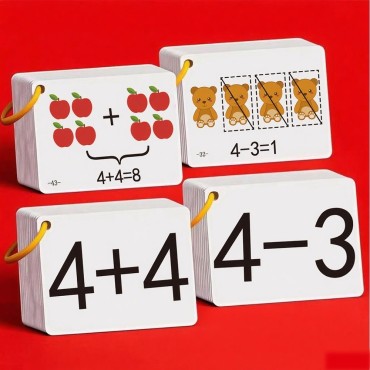132-Piece Addition and Subtraction Card Set for Kids