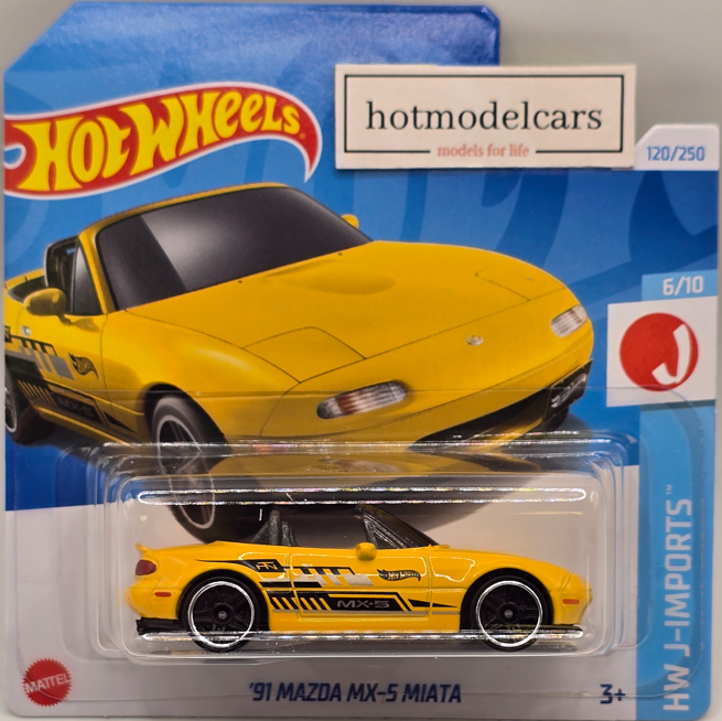 2024 - 120 - HTD80 Hot Wheels ´91 MAZDA MX-5 MIATA-st (2nd Color)