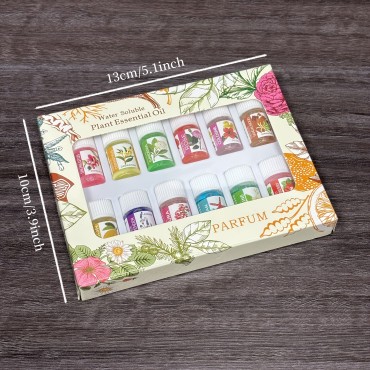 12 daļu ēterisko eļļu komplekts – mitrinātājiem un aromāta izkliedētājiem