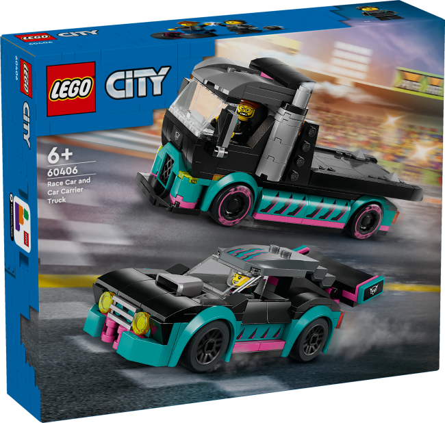 60406 LEGO City Võidusõiduauto ja autoveok